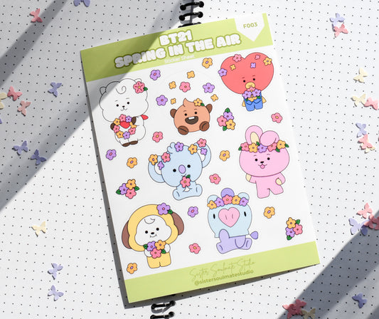 BT21 Spring in the Air | Sticker Sheet