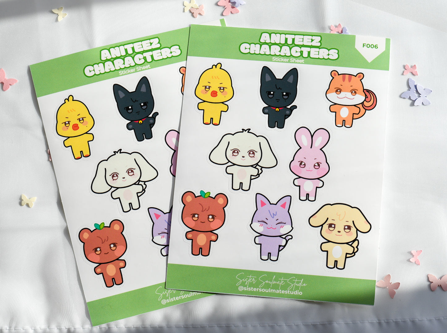 Aniteez Characters | Sticker Sheet