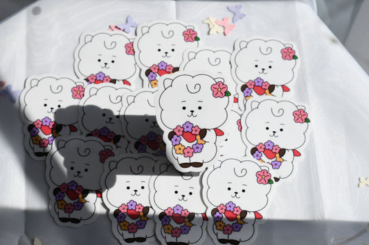 BT21 Spring Themed Sticker Pack | Waterproof Stickers