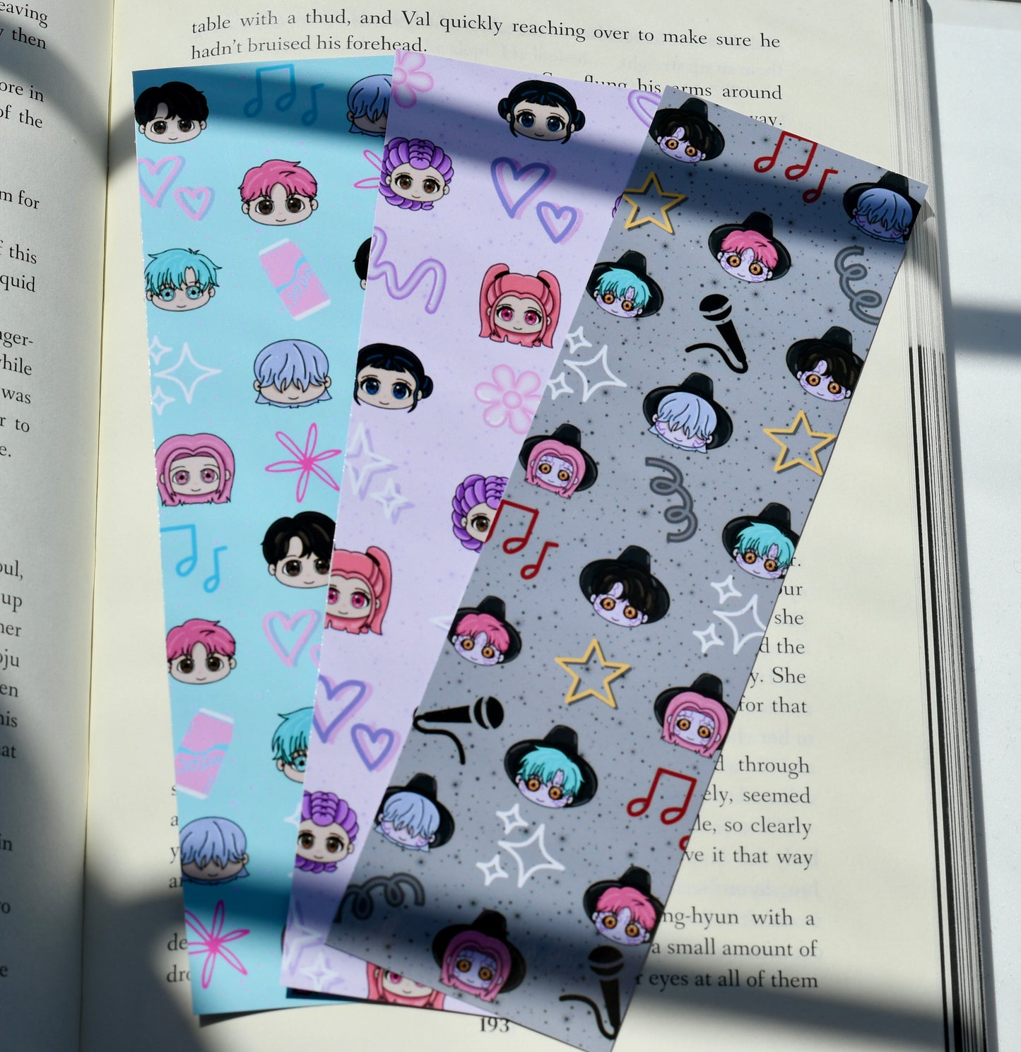 KPOP Demon Hunter Chibi Bookmarks | Cute Bookmarks | Book Lovers