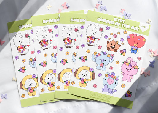 BT21 Spring in the Air | Sticker Sheet