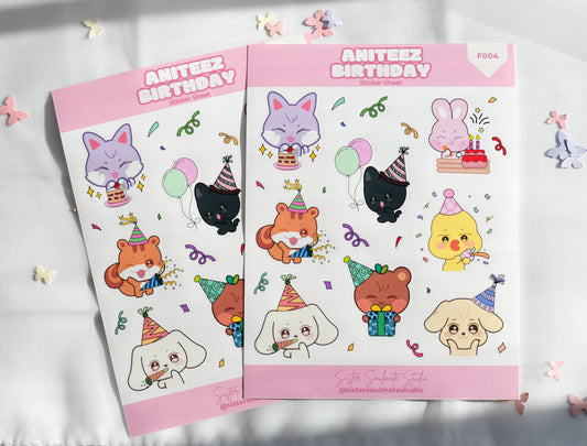 Aniteez Birthday | Sticker Sheet
