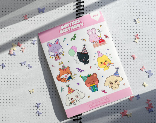 Aniteez Birthday | Sticker Sheet