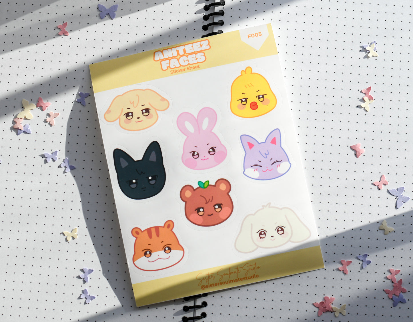 Aniteez Faces | Sticker Sheet